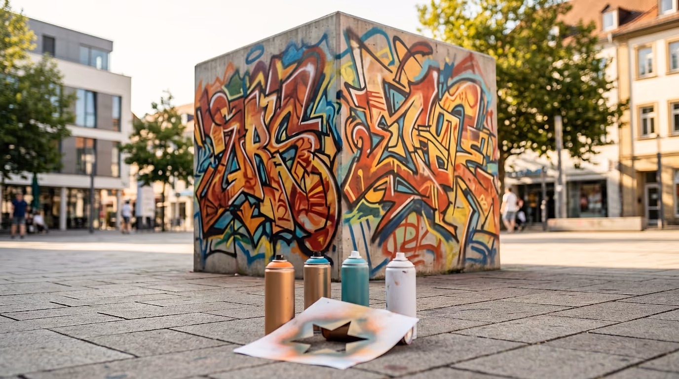 Graffiti-Cubes | Sprayen in Schweinfurt