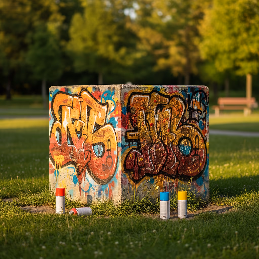 Graffiti-Cubes | Sprayen in Schweinfurt