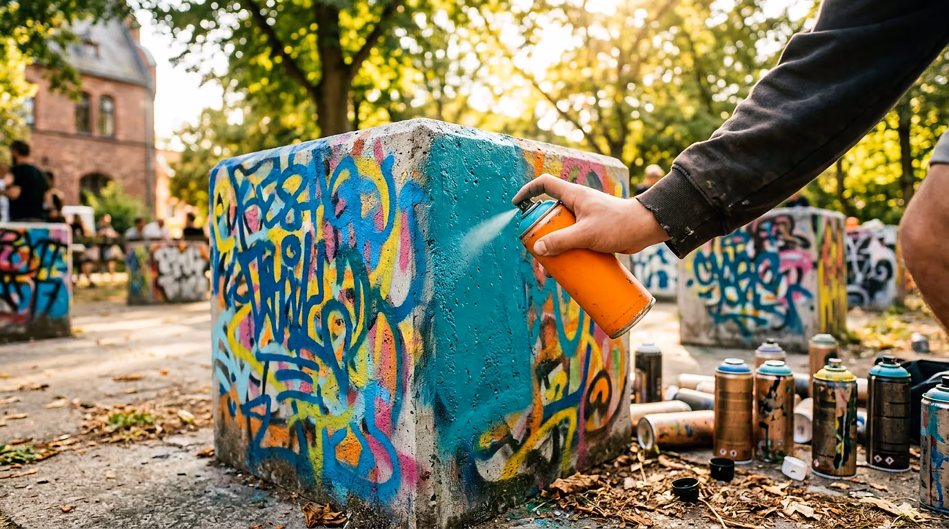 Graffiti-Cubes | Sprayen in Schweinfurt