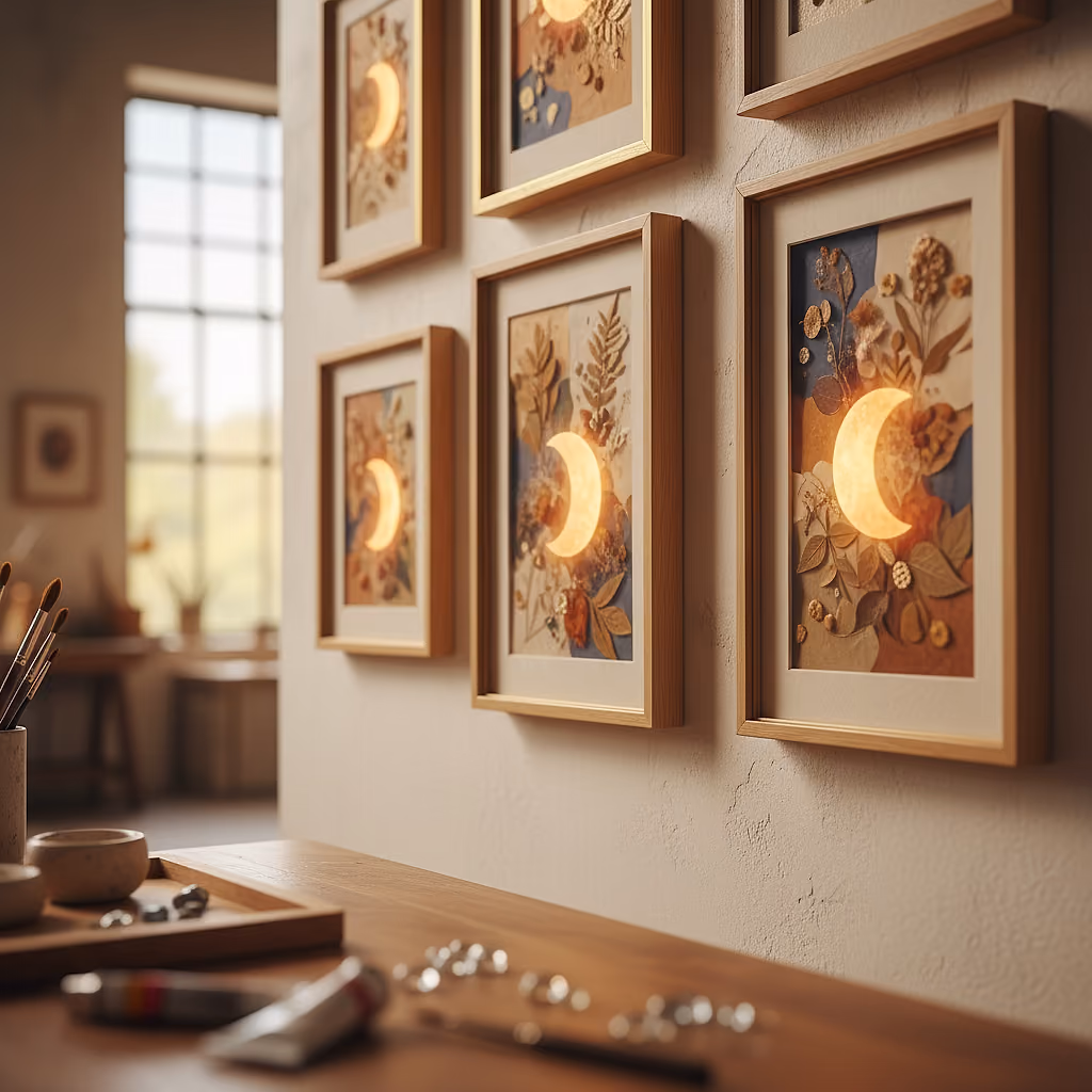 Glow Moon Leuchtender Vollmond: Mixed-Media-Workshop mit Anja Wagenbret