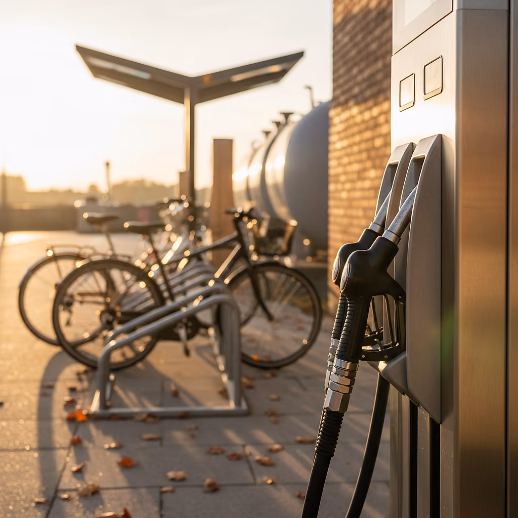 Klimaspaziergang zur Schweinfurter Wasserstofftankstelle