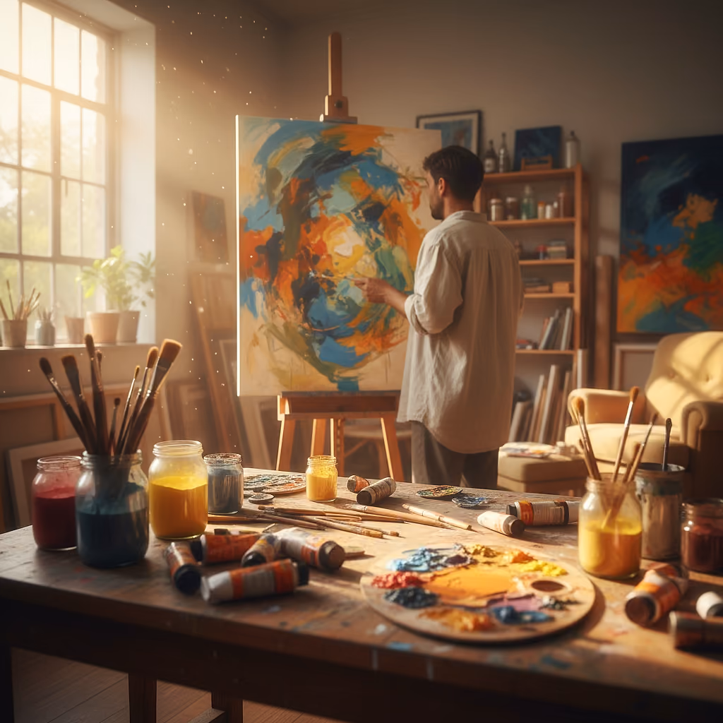 Offenes Atelier mit Mike Adam im KunstQuartier
