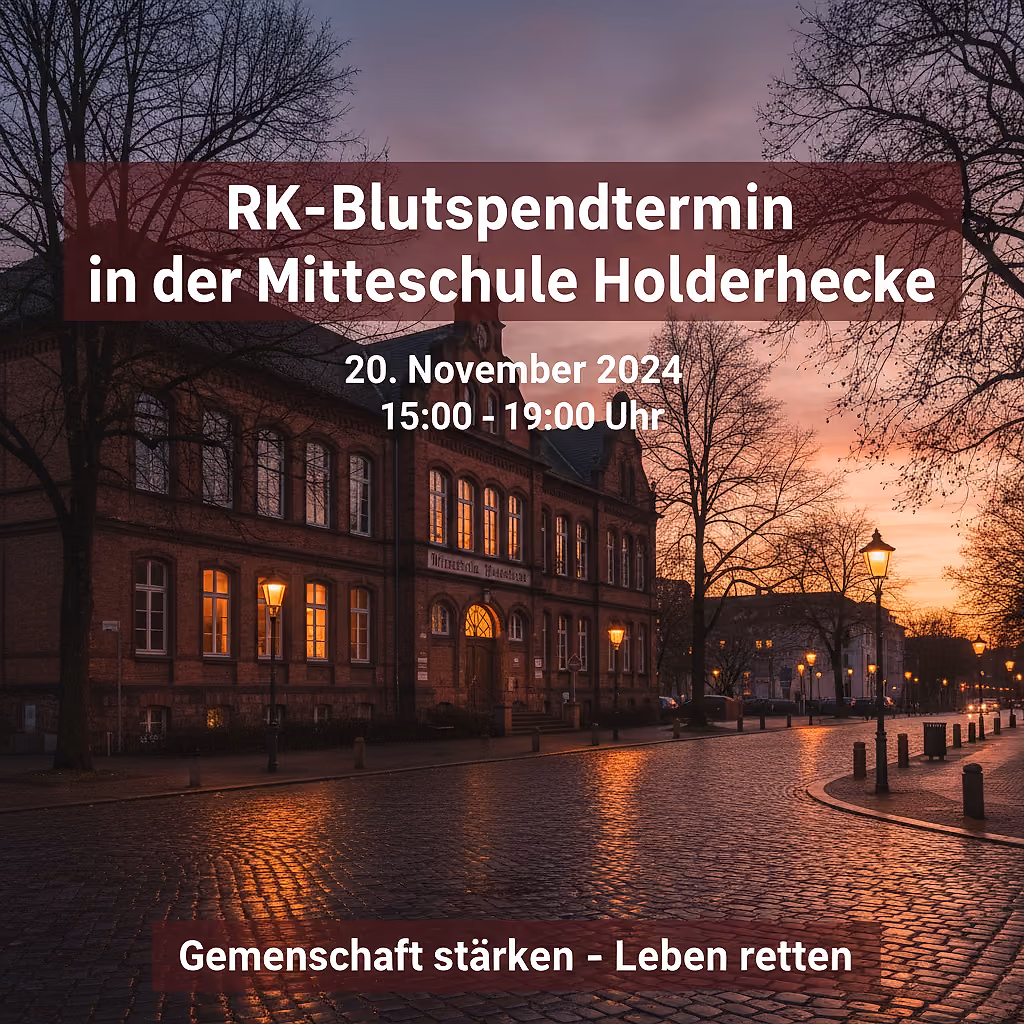 RK-Blutspendetermin in der Mittelschule Holderhecke