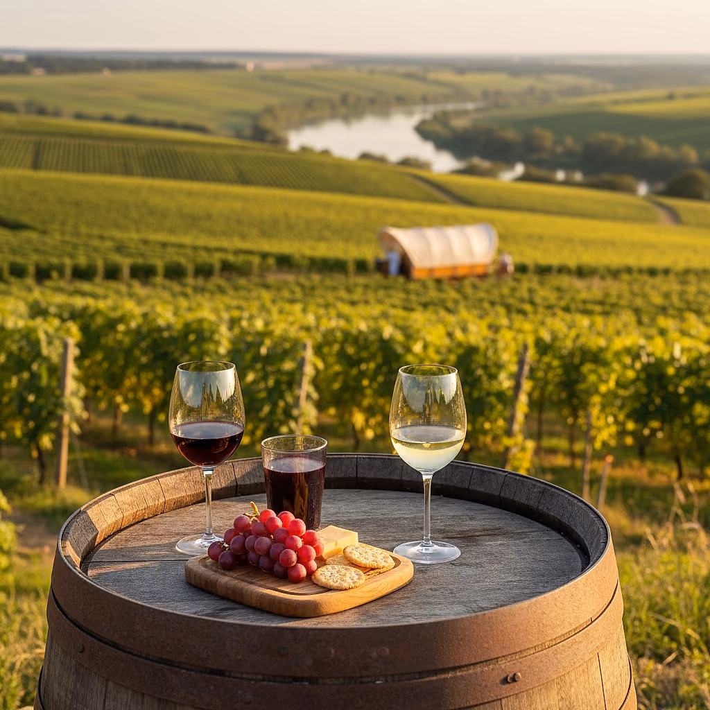 Planwagenfahrt mit Weinprobe durch die Zeilitzheimer Weinberge an der Mainschleife